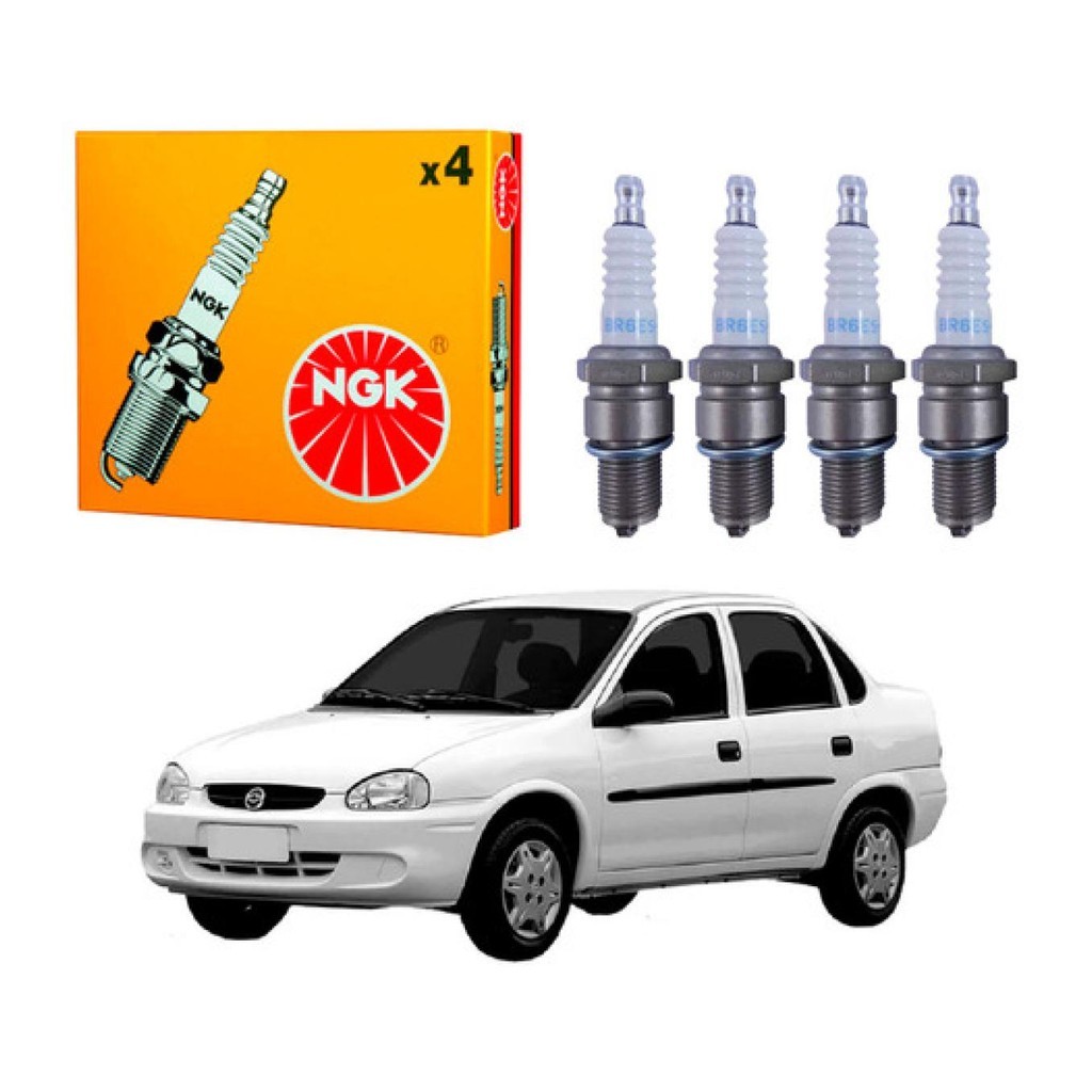 Velas Ignição Ngk Corsa Classic 1.0 Vhc Gasolina 2004 em Oferta na Shopee
