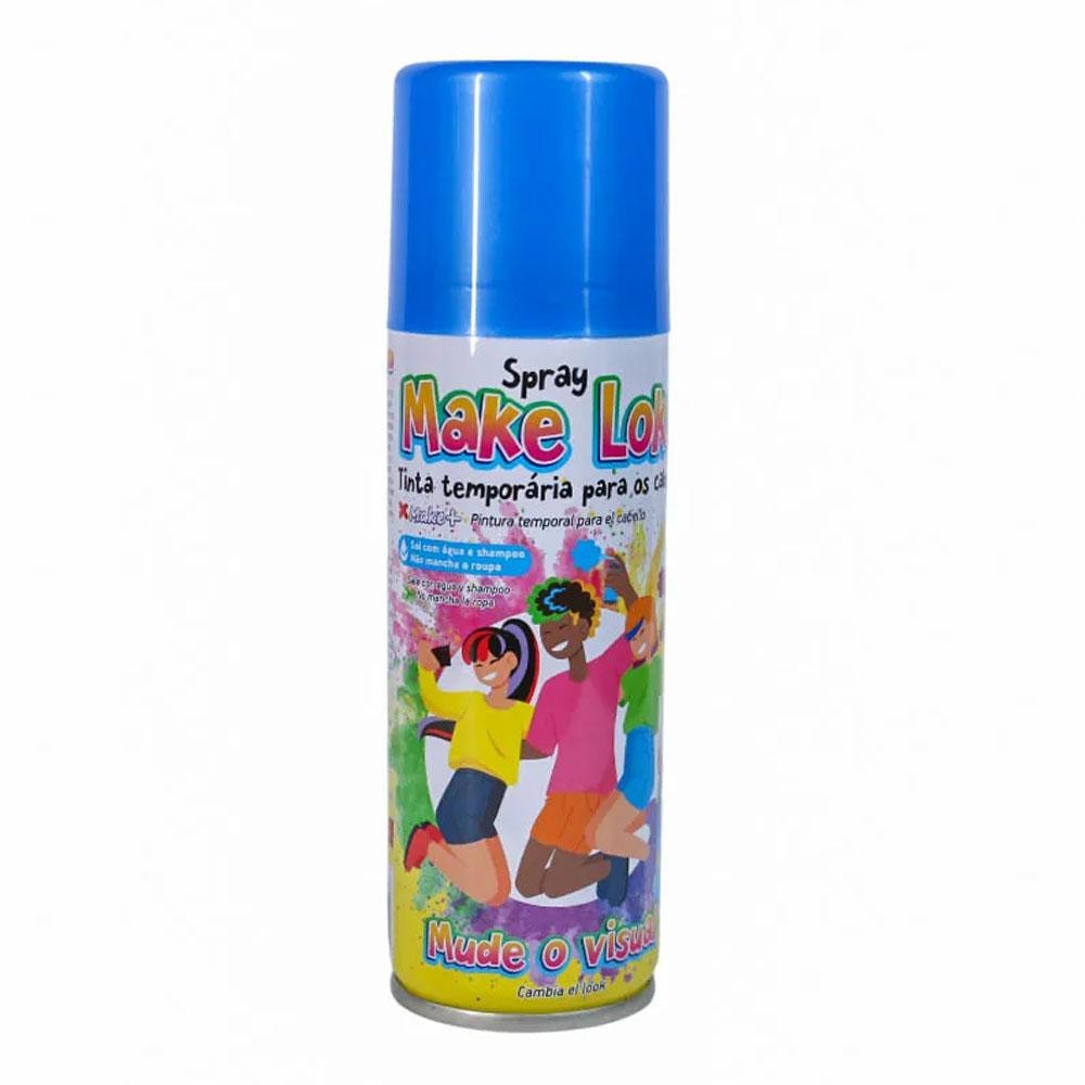 Tinta Spray Cabelo 120ml Make Loko Azul 1und Make+