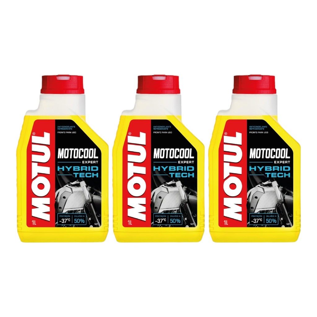 KIT 3 ANTICONGELANTE MOTO FLUIDO MOTUL MOTOCOOL EXPERT 37 1l MT 09 DOMINAR 400 CBR 1000RR-R Fireblade Z400 NINJA 650