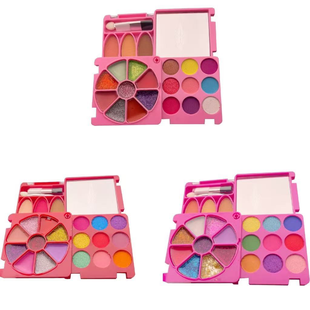 Kit 10 My Life Kit De Maquiagem Infantil Seria Beleza Sombras, Blush, Batom MY8144