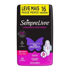 Absorvente Sempre Livre Adapt Plus com Abas 16 Unidades