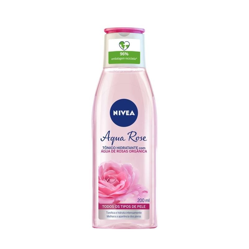 Hidratante Nivea Visage Tônico Aqua Rose 200ml - Beauty