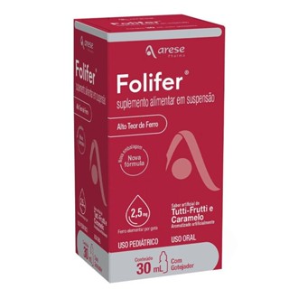 Suplemento Alimentar Folifer Gotas Sabor Tutti-frutti e Caramelo 30ml em Oferta na Shopee