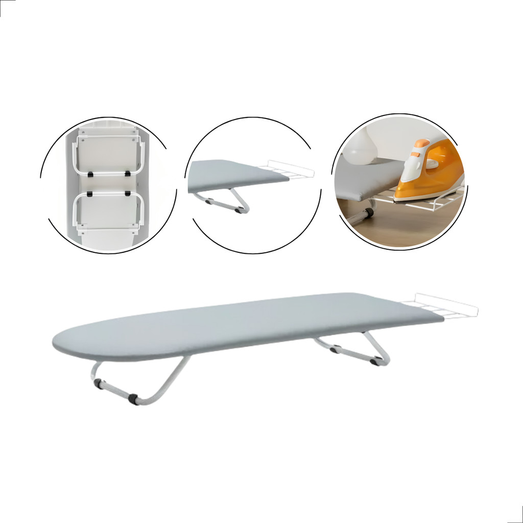 Mesa Tabua De Passar Roupa Branco Passadeira Portátil Em Aço Carbono Extra Forte Reforçada Com Porta Ferro em Oferta na Shopee