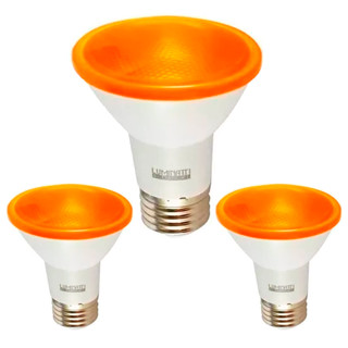 Kit 3 Lâmpada Led Luz Âmbar Par20 Externa 6w Prova D'água Bivolt Luminatti em Oferta na Shopee