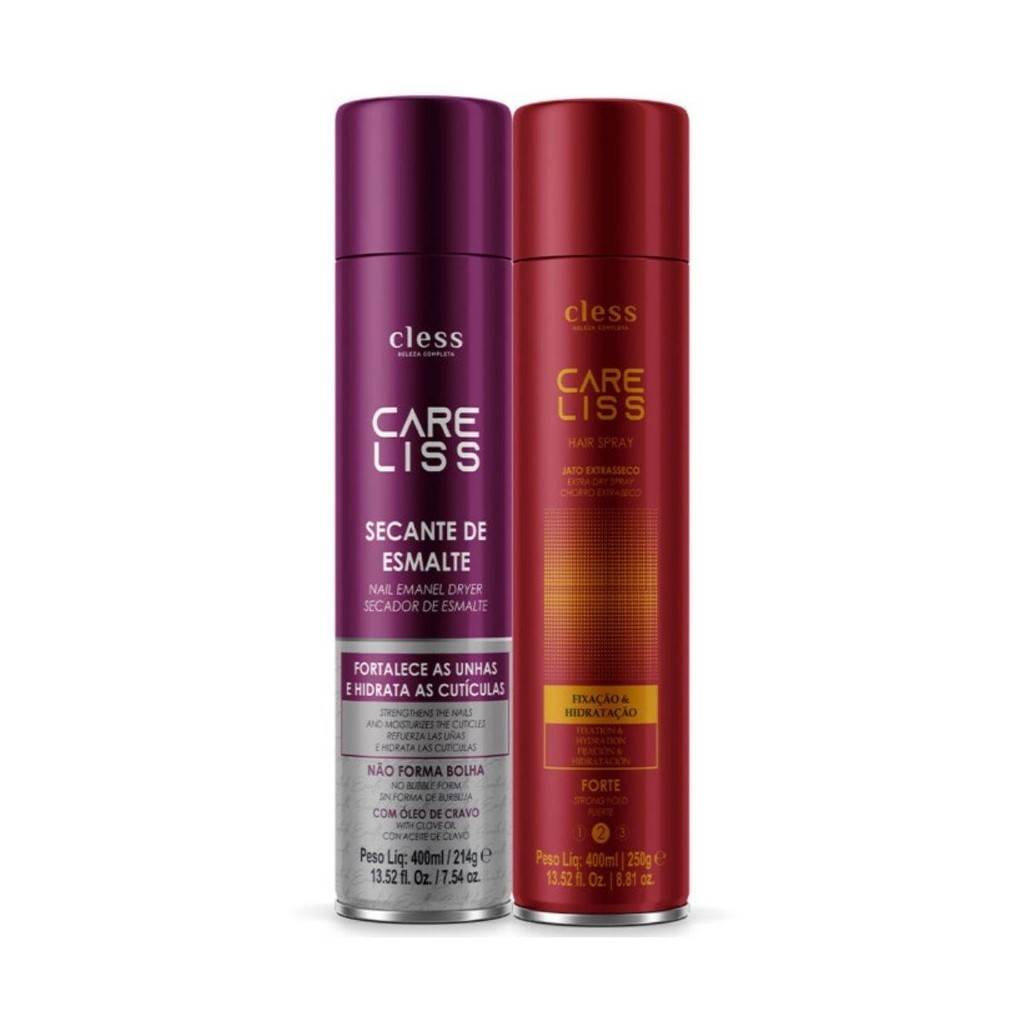 Kit Care Liss Finalização 2pc (Spray + Spray Secante 400ml)