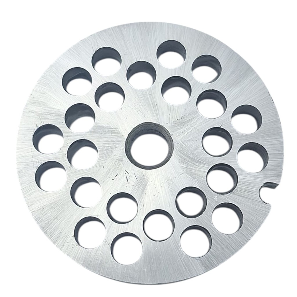 DISCO DE MOEDOR DE CARNE BOCA 10 COM FURO 8MM 10/08 AÇO CARBONO REDE PARA MOEDOR DE CARNE