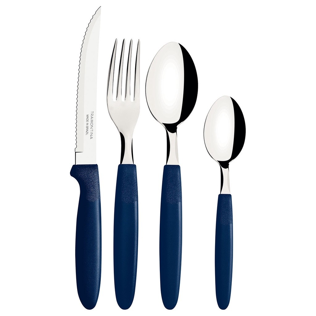 Faqueiro Tramontina Ipanema Inox Azul 24 Peças Serve até 6 Pessoas — imagem 2 de 2