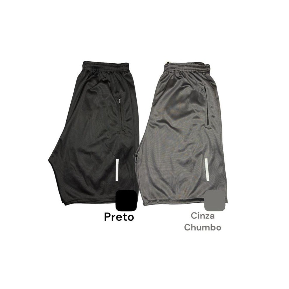 Kit 2 Shorts Bermuda Dry Fit Esportiva Treino Com Ziper no Bolso em Oferta na Shopee