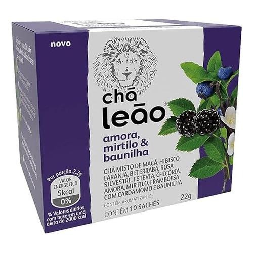 Chá Leão Sabor Amora, Mirtilo & Baunilha 22G