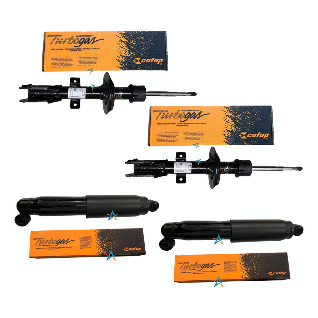 Kit Com 4 Amortecedor Traseiro e  Dianteiro Original Cofap  para Tiguan 2.0 250 2010 2011 2012 2013 2014 2015
