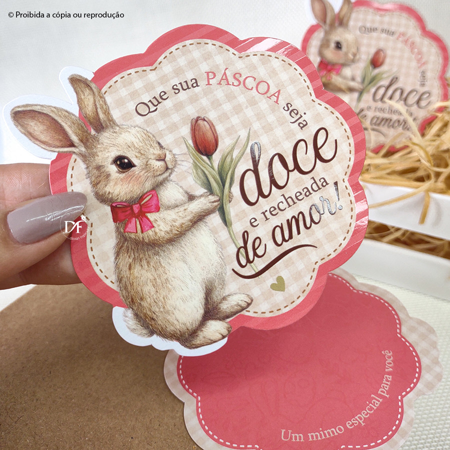 Cartões/Tags Doce Páscoa | Cartão para embalagens e presentes em Oferta na Shopee