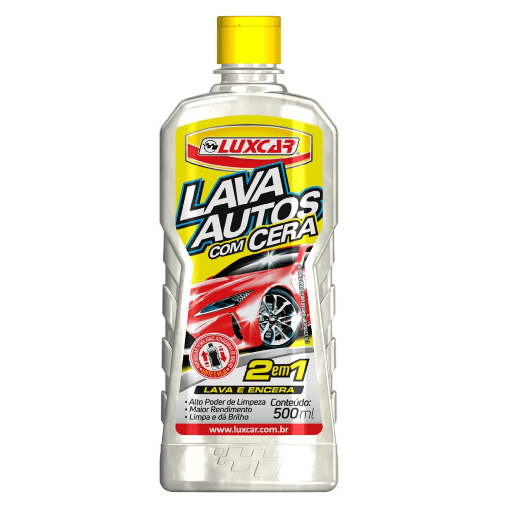 Lava Autos Concentrado Com Cera Luxcar Limpa E Encera 500g em Oferta na Shopee