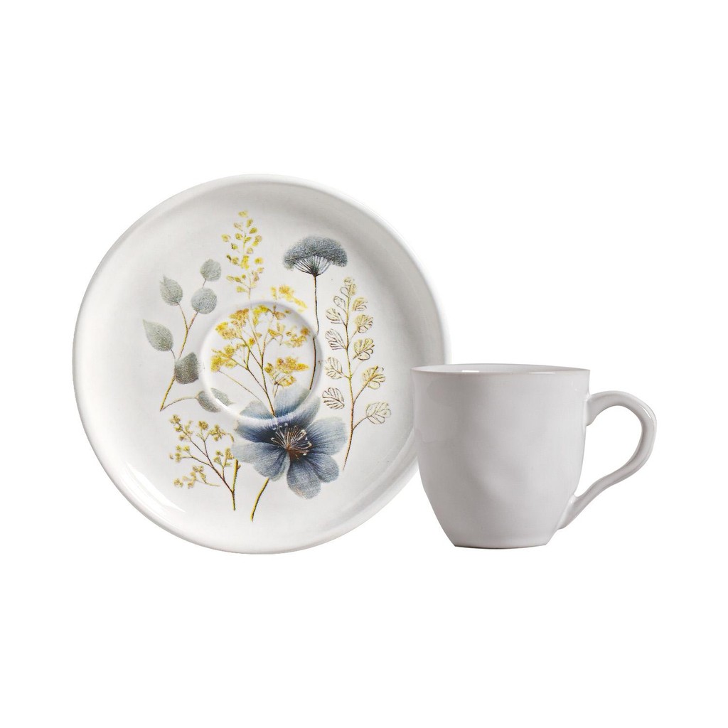 Conjunto com 6 Xícaras De Café com 6 Pires Bio Bella em Oferta na Shopee