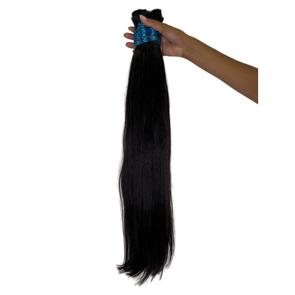 Cabelo Humano Levemente Ondulado Para Mega Hair - 50 Gramas - Cabelo 100% Humano - Cabelo Indiano