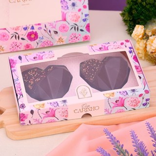 10 Caixa P/ 2 Coração Lapidado 200g GRACIOSA 4136 (MÃES E NAMORADOS JANGO 2025)// em Oferta na Shopee