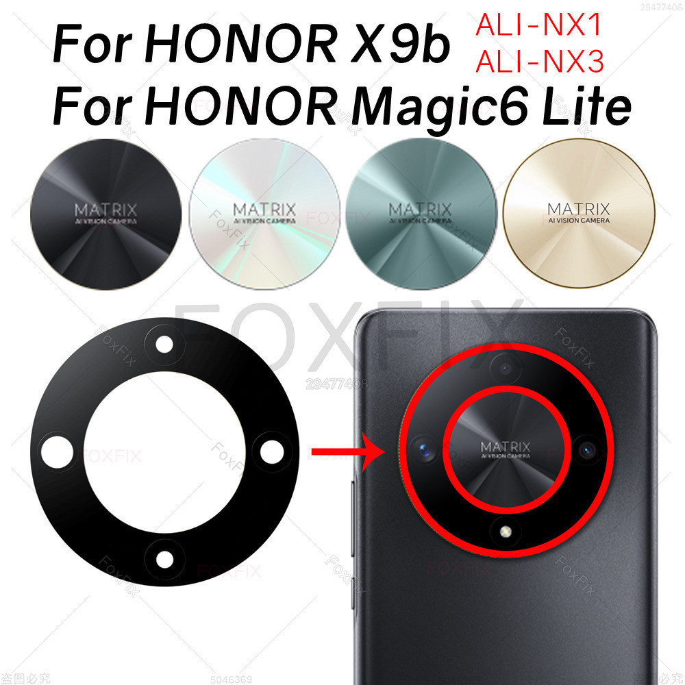 Lente De Vidro Da Câmera Traseira Para Honor Magic6 Lite Magic 6 X9b 5G ALI-NX1 NX3 Substituição Tampa Do Anel em Oferta na Shopee