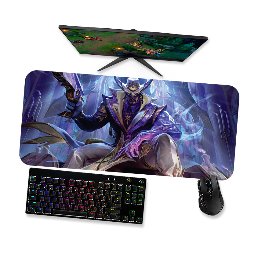 Mousepad Lol Lucian Velho Oeste Croma 1 LOL Speed Costurado Mouse pad Gamer 90x40 70x30 80x40 60x40 45x40