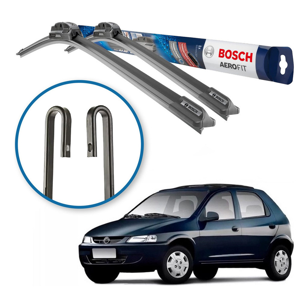 Palheta Limpa Parabrisa Original Bosch Gm Celta 2001 A 2015 em Oferta na Shopee