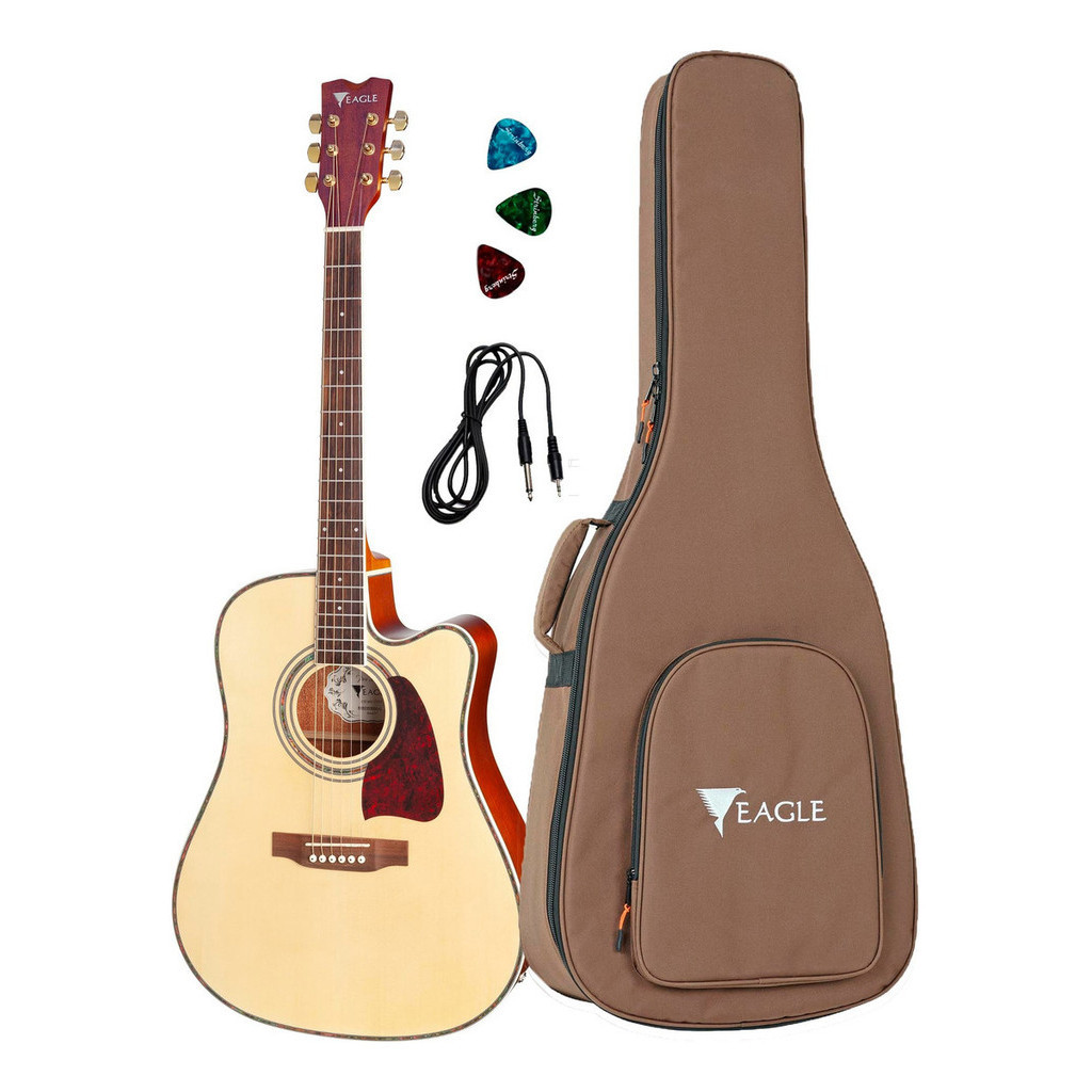 Violão Acústico Eagle Classic Ch 889 Natural C/ Bag