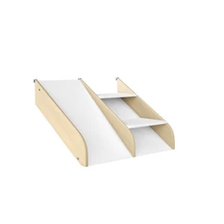 Kit Escadinha com Mini Escorregador II Casatema MadeiraOriginals Natural/Branco