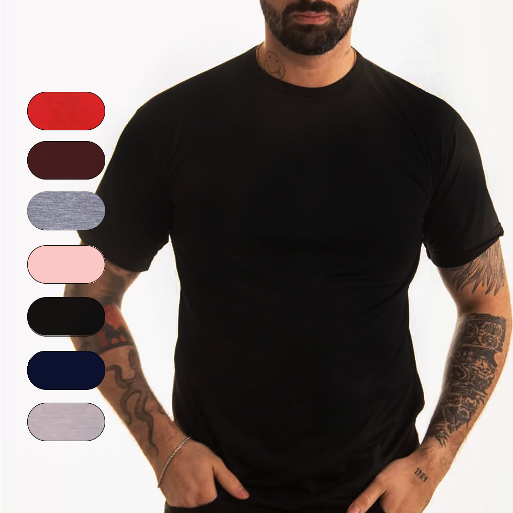 Camiseta Masculina Basica Diversas Cores Roupas Femininas