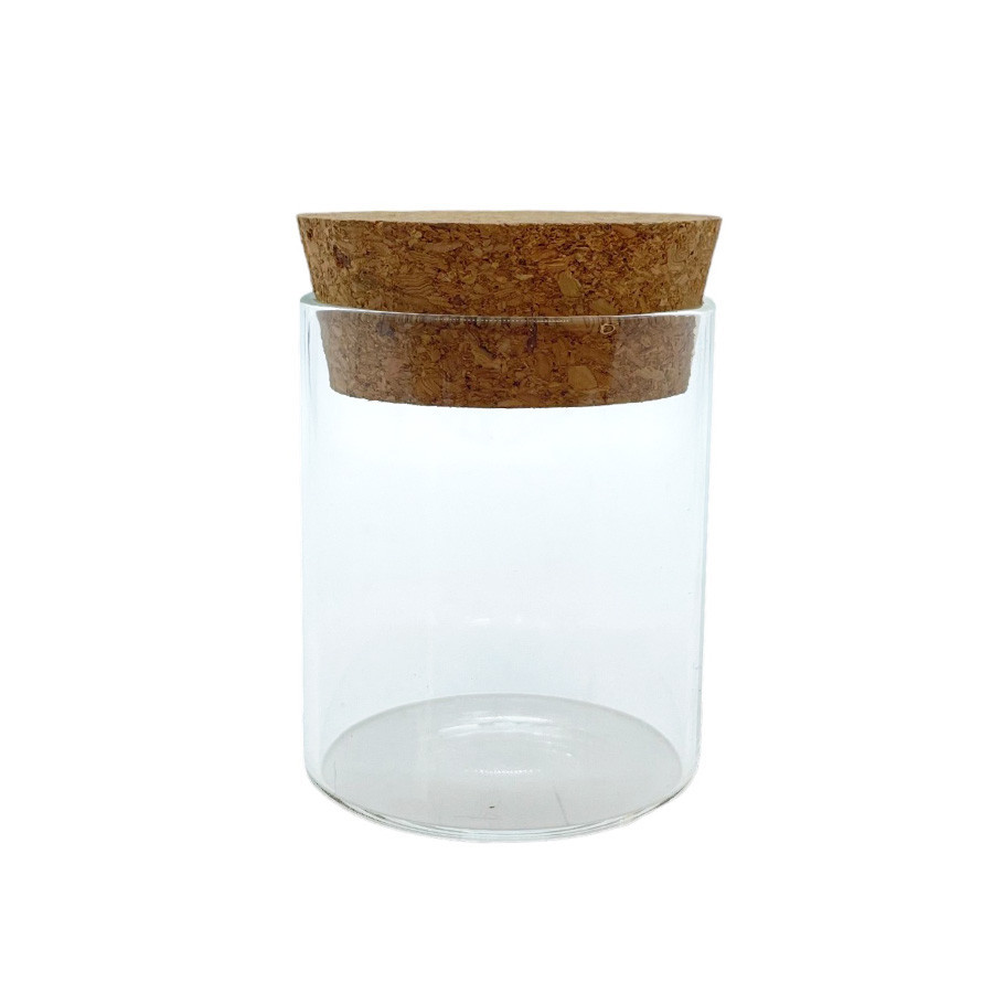 Pote de Vidro com Tampa Rolha - 5x6cm - 75ml - 1 unidade - Rizzo
