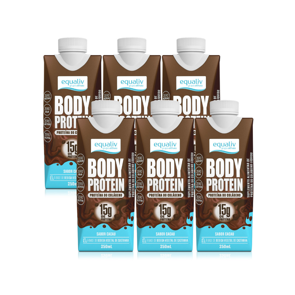 Body Protein Cacau – 250ml (6 un) em Oferta na Shopee