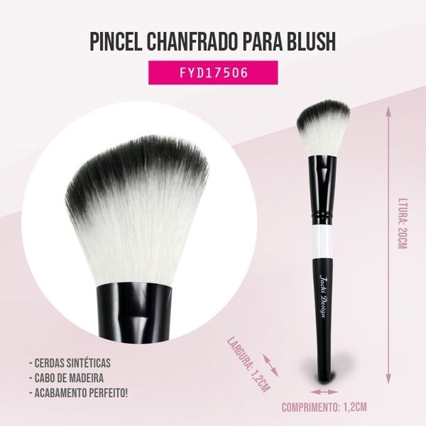 Pincel Chanfrado para Blush - Jacki Design em Oferta na Shopee
