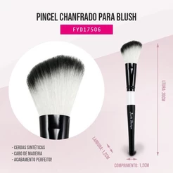 Pincel Chanfrado para Blush - Jacki Design