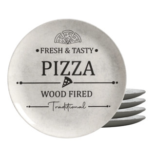 Jogo De Pratos Raso Cerâmica 29cm Kit 4 Peças Pizza Plate Alleanza em Oferta na Shopee