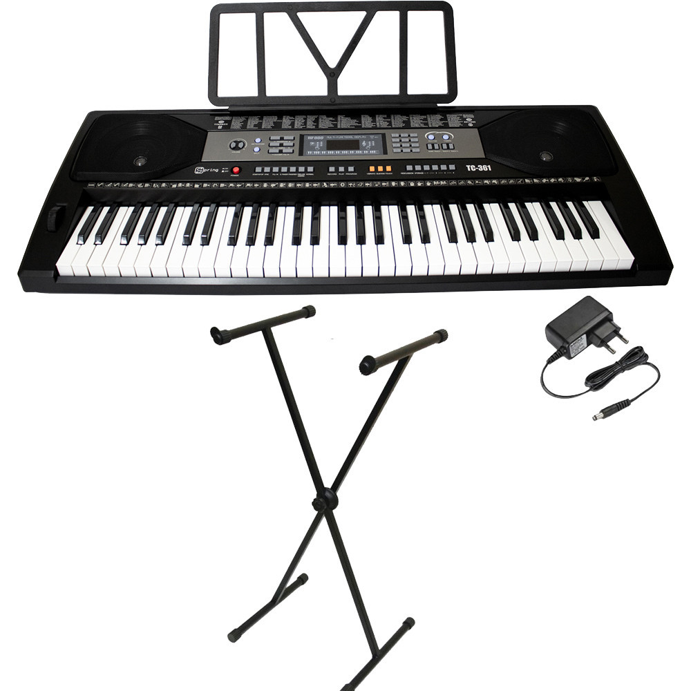 Kit Teclado Musical Estudante com Teclas Sensiveis