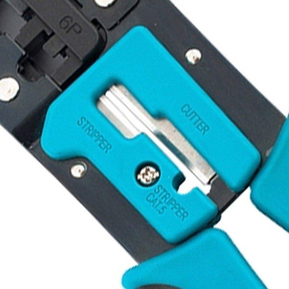 Detalhes do Alicate Crimpador para Cabos RJ45 RJ11 e RJ12 - GROSS