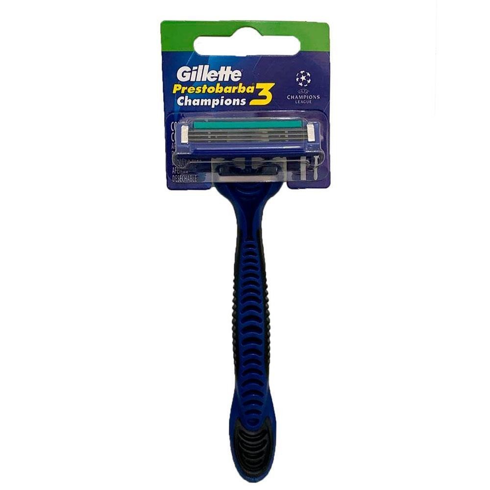 GILLETTE APARELHO PRESTOBARBA CHAMPIONS 3 em Oferta na Shopee