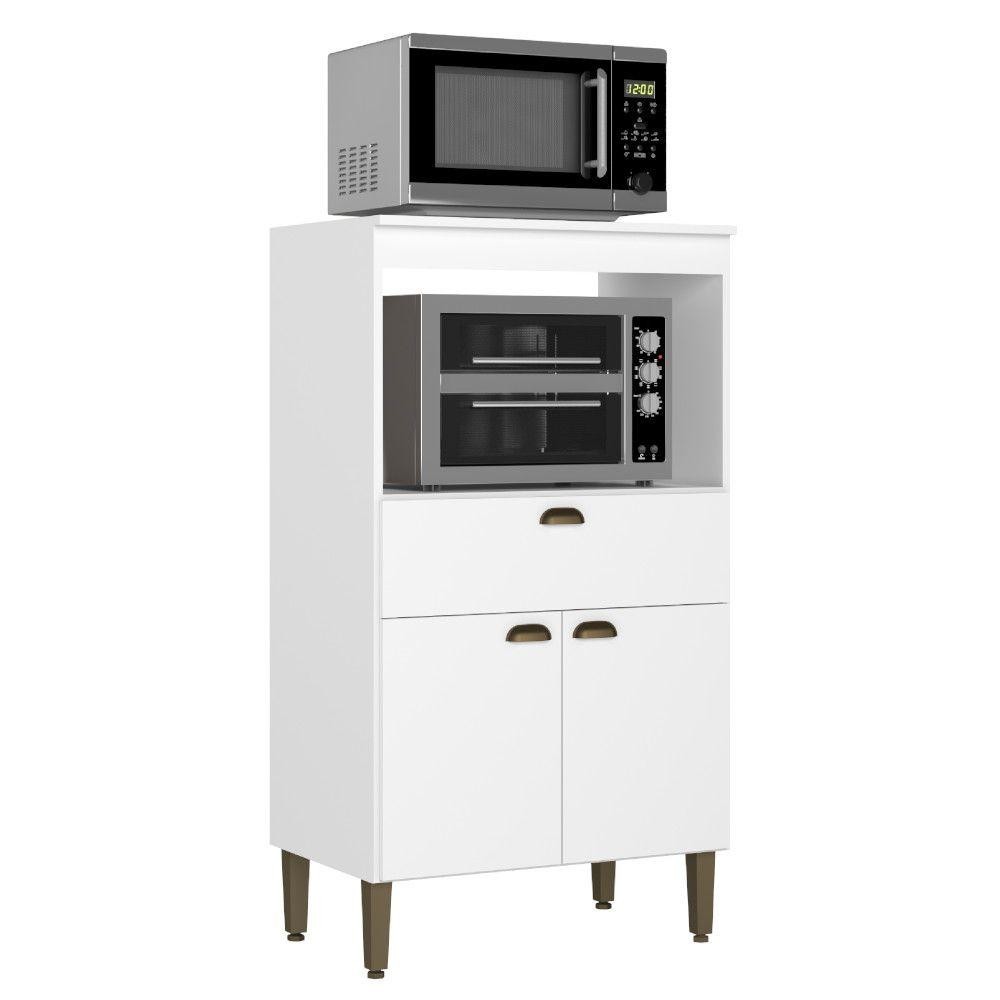 Armário Para Forno THB CM136 Magnolia 2 Portas 1 Gaveta 70cm em Oferta na Shopee