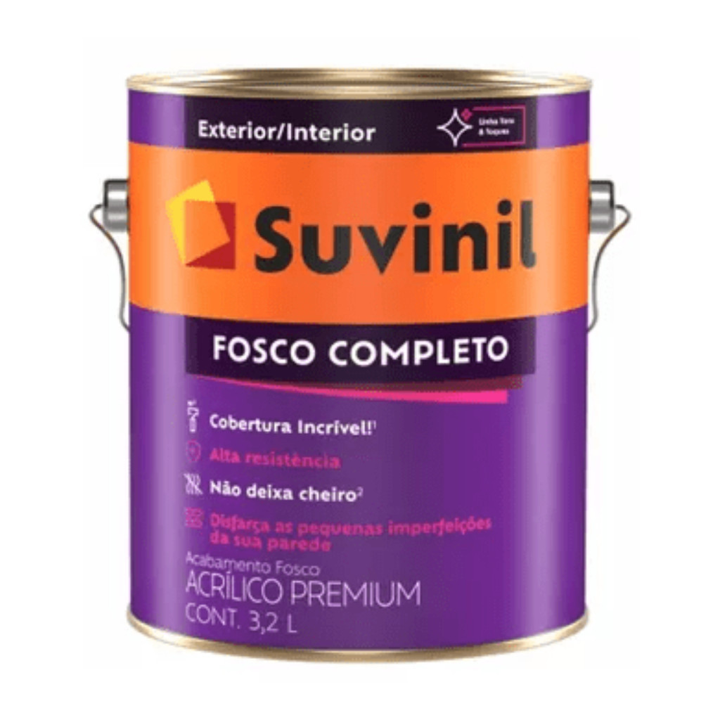 Tinta Acrílica Fosco Premium Areia do Deserto 3,2l Suvinil Cores em Oferta na Shopee