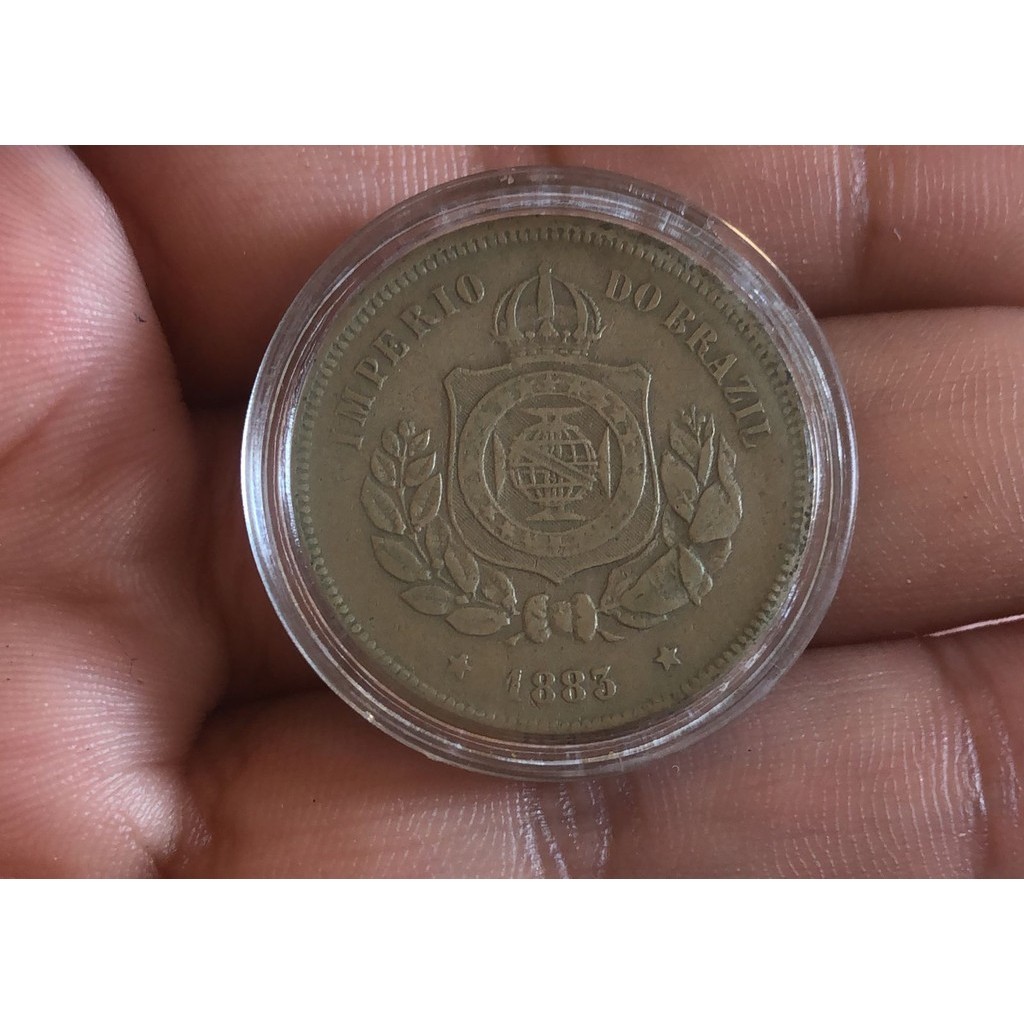 Moeda Império Do Brasil 100 Reis 1883