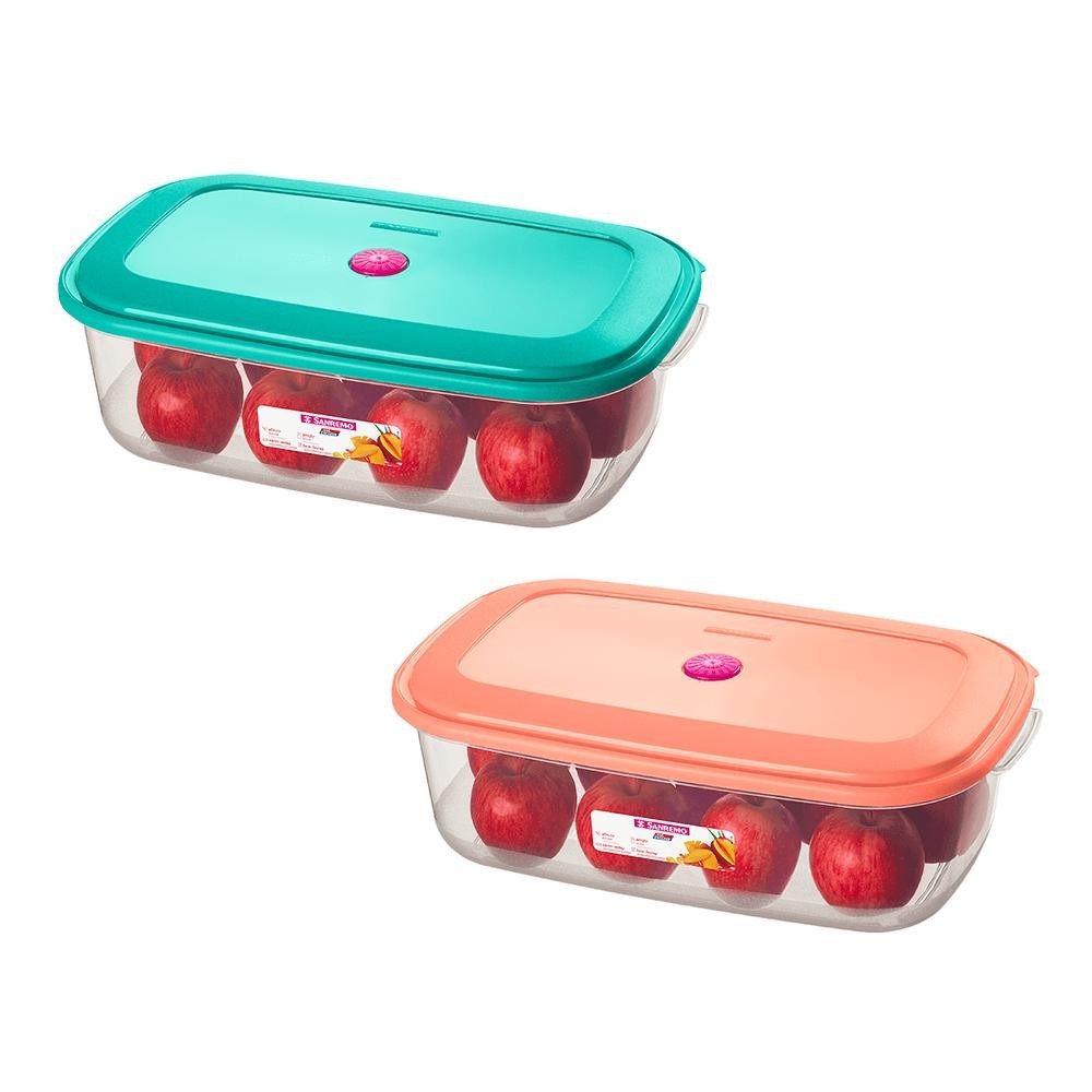Pote Retangular de Plástico Sanremo 4,5L, Sortido - 390/2 em Oferta na Shopee