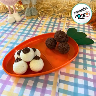 Bandeja Decorativa - Cenoura De Páscoa - 24cm - 1 unidade - Rizzo em Oferta na Shopee