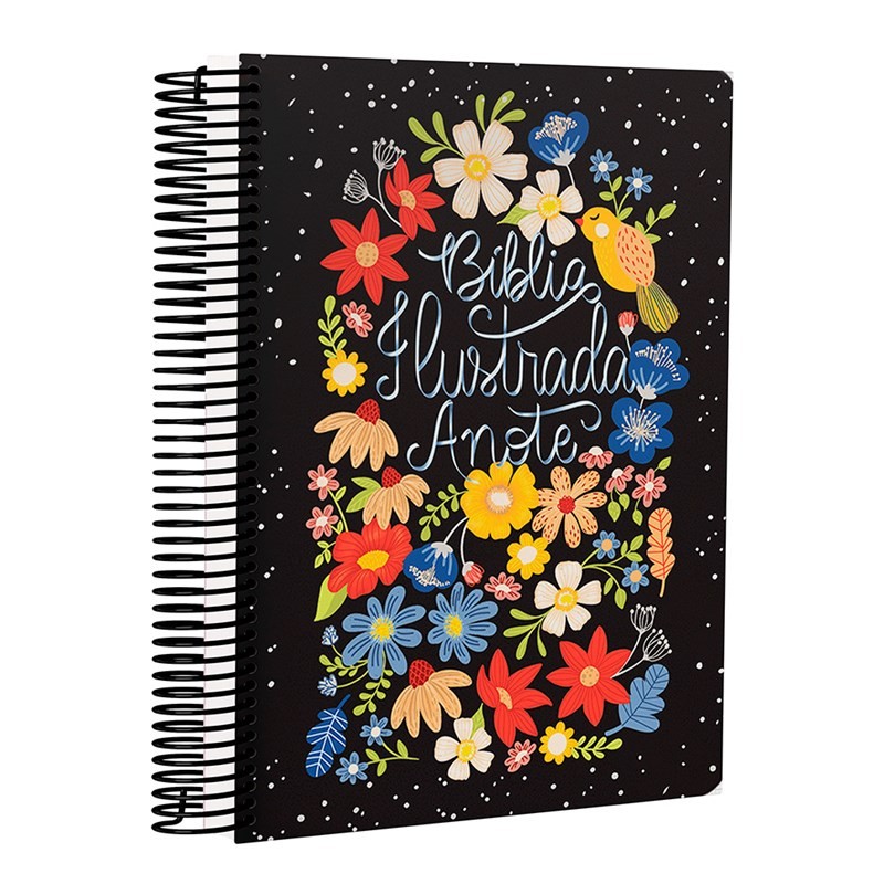 Bíblia Ilustrada Anote Flores para Você | NVT | Espiral - Books & Magazines