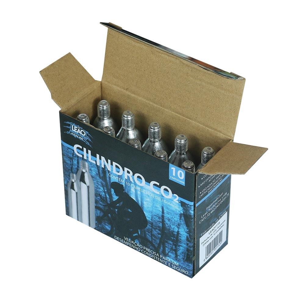 Cilindro Co2 Bicicleta Barato 16g Kit 10 Unidades Com Rosca em Oferta na Shopee
