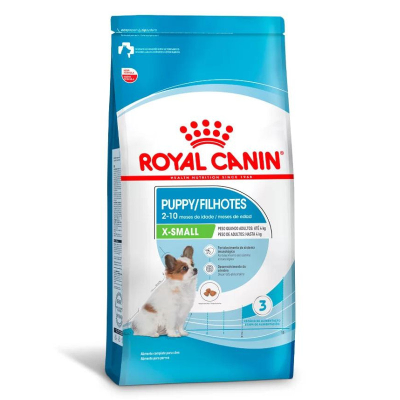 Ração Royal Canin X-Small Puppy para Cães Filhotes de Porte Mini 2,5kg em Oferta na Shopee