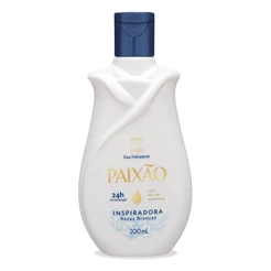 Loção Corporal Deo Hidratante Paixão Inspiradora Rosas Brancas com Óleo de Amêndoas 200ml