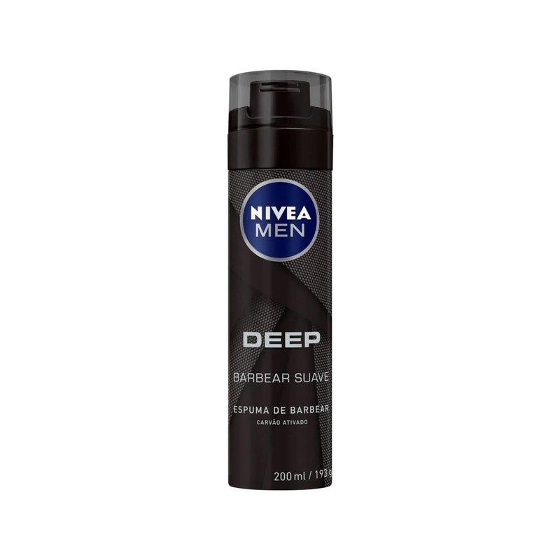 Espuma de Barbear Nivea Men Deep 200ml em Oferta na Shopee