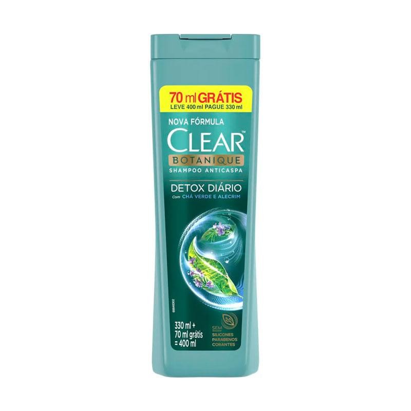 Shampoo Anticaspa Clear Detox Diário 400ml em Oferta na Shopee