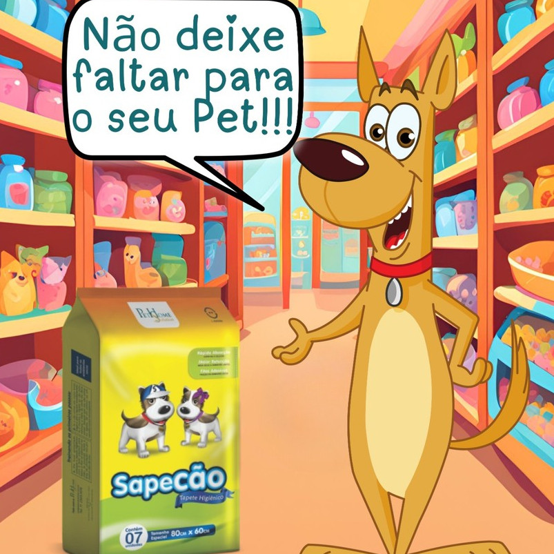 Tapete Higiênico Sapecão 30 unidades 80X60 Para Caes