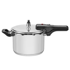 Panela de Pressão Inox Indução Tramontina Fundo Triplo 4,5 Litros Brava