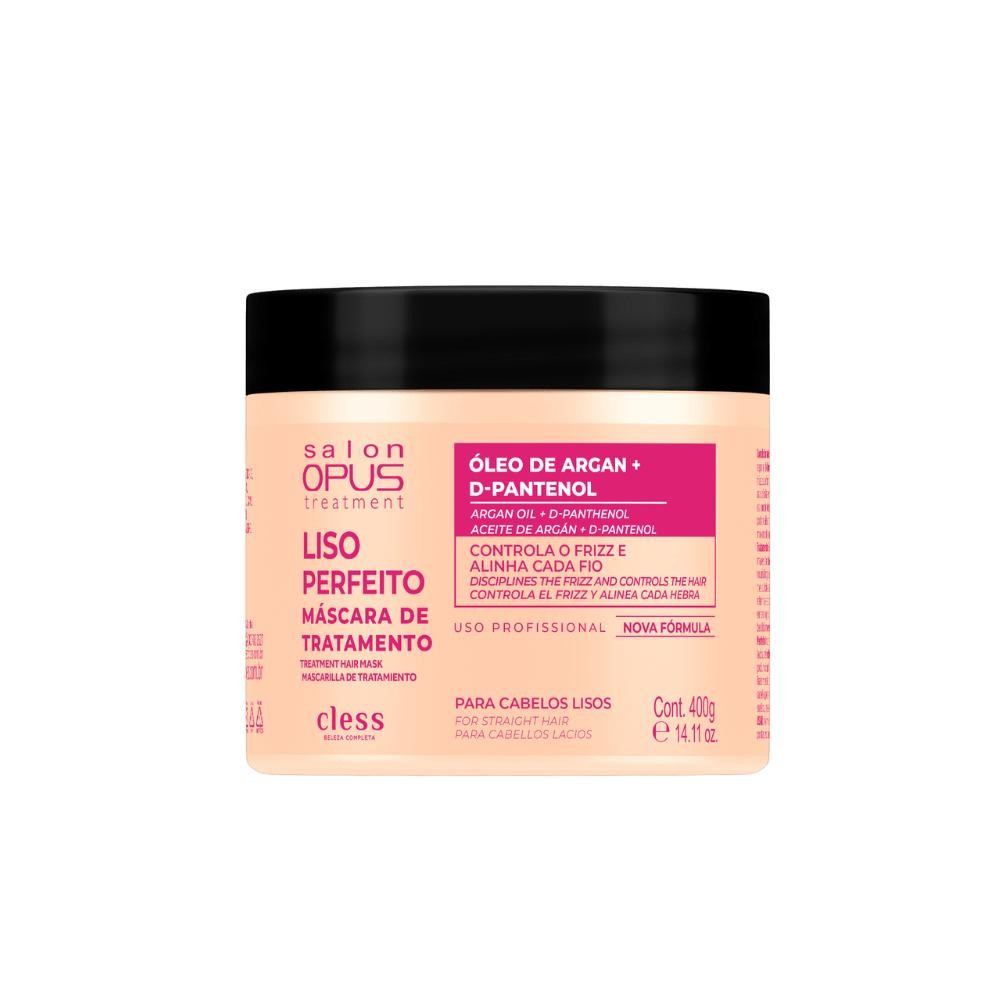 Máscara de Tratamento  Liso Perfeito Salon Opus 400g Máscara de Tratamento Liso Perfeito Salon Opus 400g em Oferta na Shopee