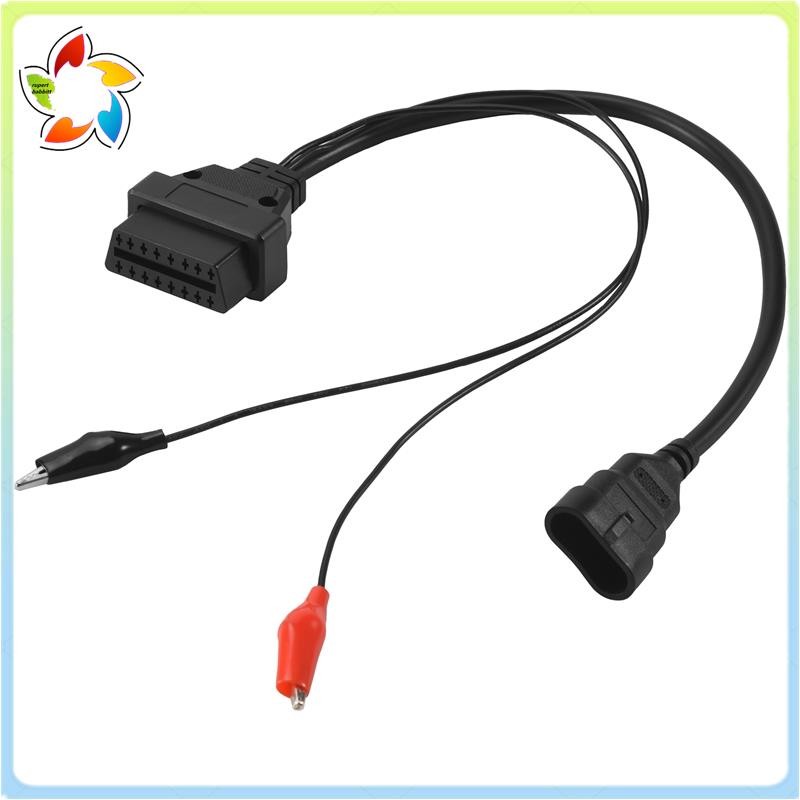 Para 3 Pinos A 16 OBDII OBD2 Obd-II Conector Adaptador Cabo De Carro Automático Diagnóstico De em Oferta na Shopee
