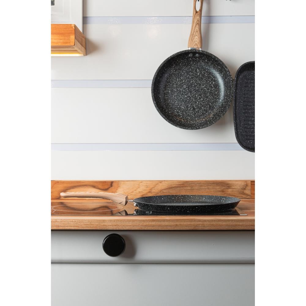 Tapioqueira de Indução Wolff em Alumínio Preta 22cm - Home & Living